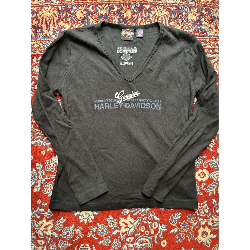 Harley-Davidson Long Sleeves Back Long Sleeves Top Medium